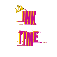 inkcrownn art pink yellow book Sticker
