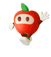 Apple Eating Sticker by elbe-obst