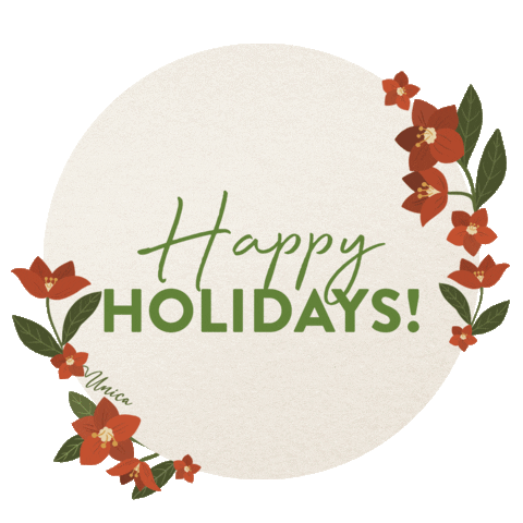 New Year Flower Sticker by bayo clothing