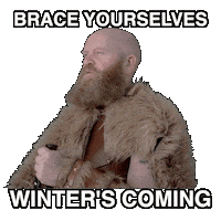 Winter Freezing Sticker by Vinnie Camilleri