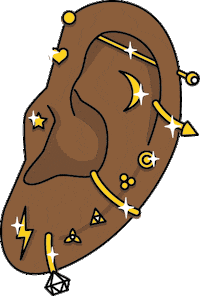 PiercedConceptStore piercing pierced shoppierced earparty Sticker