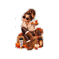 Pumpkin Spice Autumn Sticker