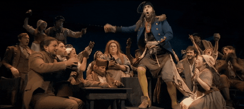 les mis drinking GIF by Les Miserables Musical 