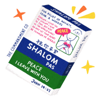 thecommandmentco peace fear anxiety leave Sticker