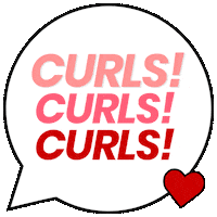 ilovericcio curly hair i love riccio ilovericcio Sticker