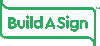 BuildASign logo shiny wipe bas Sticker