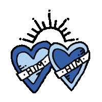 Rainbow Hearts Sticker by WONGDOODY