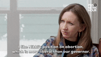 "I like Nikki's position on abortion."