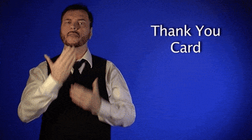 sign language thank you card GIF by Sign with Robert