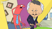 Shocked Freak Out GIF by Adult Swim
