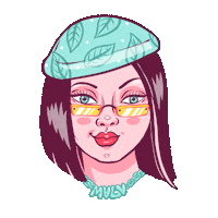 MagaArtwork smile good woman style Sticker