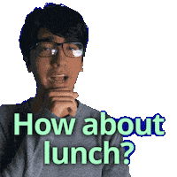 Lunch Date Eating Sticker