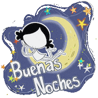 Luna Nigth Sticker by Muxotepotolobat