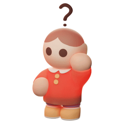 3D What Sticker by haenhaeno0o