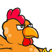 duckieland chicken determined duckie pumpit Sticker