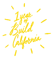 BuildCalifornia birthday california construction anniversary Sticker