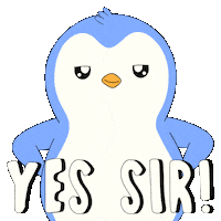 Aye Aye Yes Sticker by Pudgy Penguins