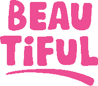 Pink Lettering Sticker