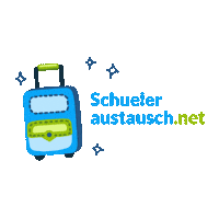 Schueleraustauschnet reise koffer tasche auslandsjahr Sticker