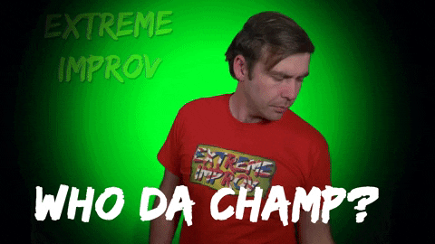 Winner Success GIF by Extreme Improv