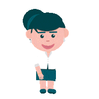 Girl Illustration Sticker by MKT Marketing Digital