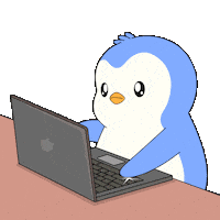 Working To Do Sticker by Pudgy Penguins