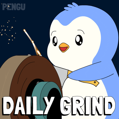 Working Work Work Work GIF by Pudgy Penguins