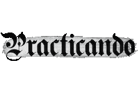 Fraktur_a practice practica blackletter fraktur Sticker