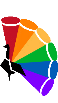 Gay Pride Rainbow Sticker by SoldByMaurice