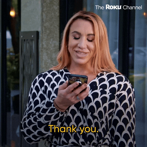 Season 1 Thank You GIF by The Roku Channel