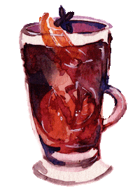 Drink Mulledwine Sticker by OLIVIA MONTI ARDUINI