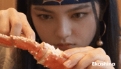 King Crab Eating GIF by Ainu Ekashina