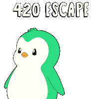 Penguin Goodbye Sticker by Abster