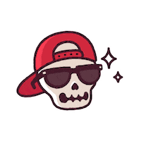 Sunglasses Skull Sticker