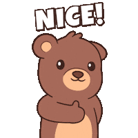 Happy Teddy Bear Sticker by BEARISH