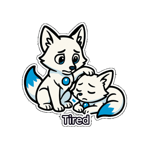 Tired Aww Sticker