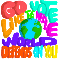 Register To Vote Election 2020 Sticker by #GoVote