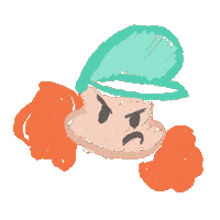Angry Red Hair Sticker by Mediatoon Distribution