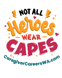 caregivercareers heroes caring caregiving caregivers Sticker
