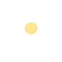 notienatsu white flower minimal flora Sticker