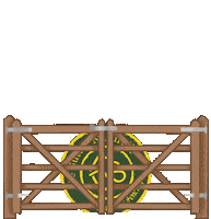 DeSutterNaturally fence gates desutter de sutter Sticker