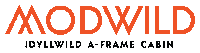 Modwild cabin idyllwild a frame modwild Sticker