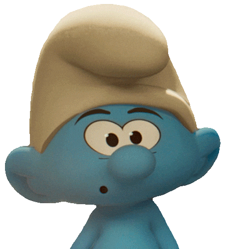 No Name Wow Sticker by Smurfs Movie