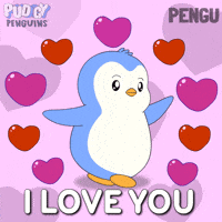 I Love You Heart GIF by Pudgy Penguins