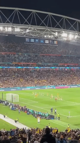 Cheers Erupt After Australia Score Against Ireland in Women's World Cup Opener