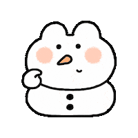 Christmas Rabbit Sticker