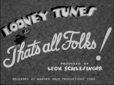 BobHope666 giphyupload daffy duck thats all folks porkys hare hunt GIF
