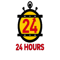 24 Hours No Sticker by Alex Boya