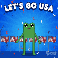 Independence Day Celebration GIF by fwogs