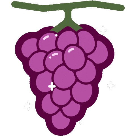 Red Grapes Food Sticker by FarmBot